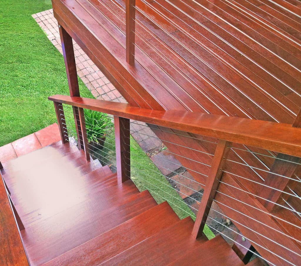 An oiled deck, Brisbane, Queensland, Australia